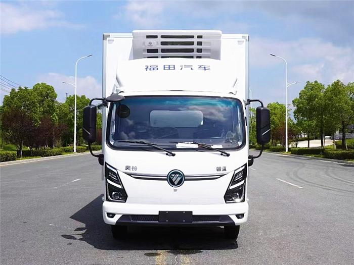 福田奧鈴智藍(lán)純電冷藏車
